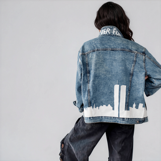 'NEVER FORGET' DENIM JACKET