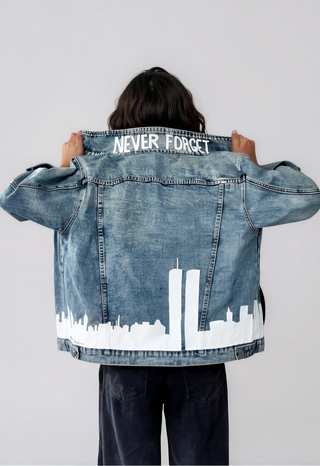 'NEVER FORGET' DENIM JACKET