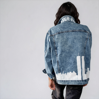 'NEVER FORGET' DENIM JACKET