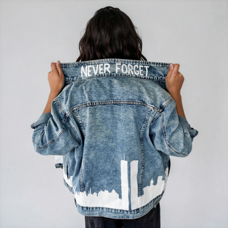 'NEVER FORGET' DENIM JACKET