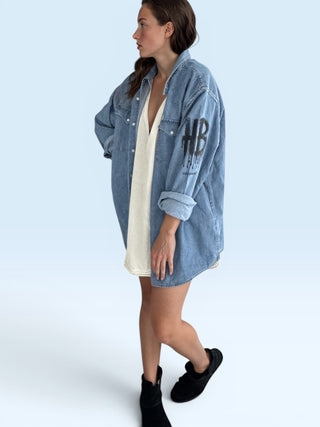 'Basic but Personalized' Painted Denim Shirt