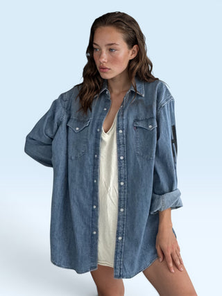 'Basic but Personalized' Painted Denim Shirt