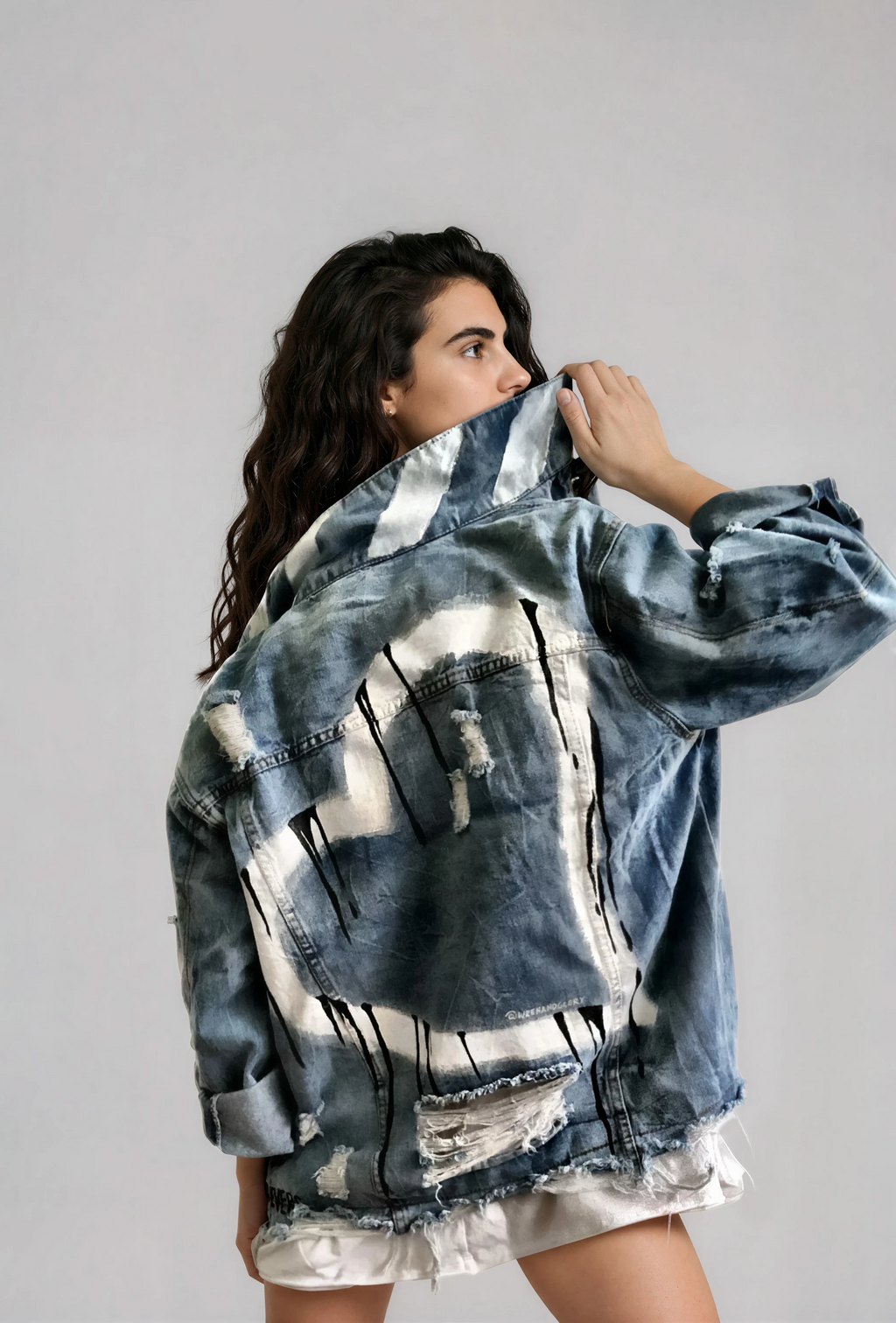 DRIPPING HEART' PAINTED JACKET – Wren + Glory