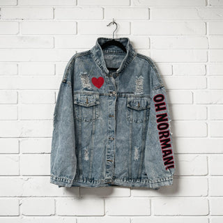 'Oh Norman x WG' Painted Denim Jacket
