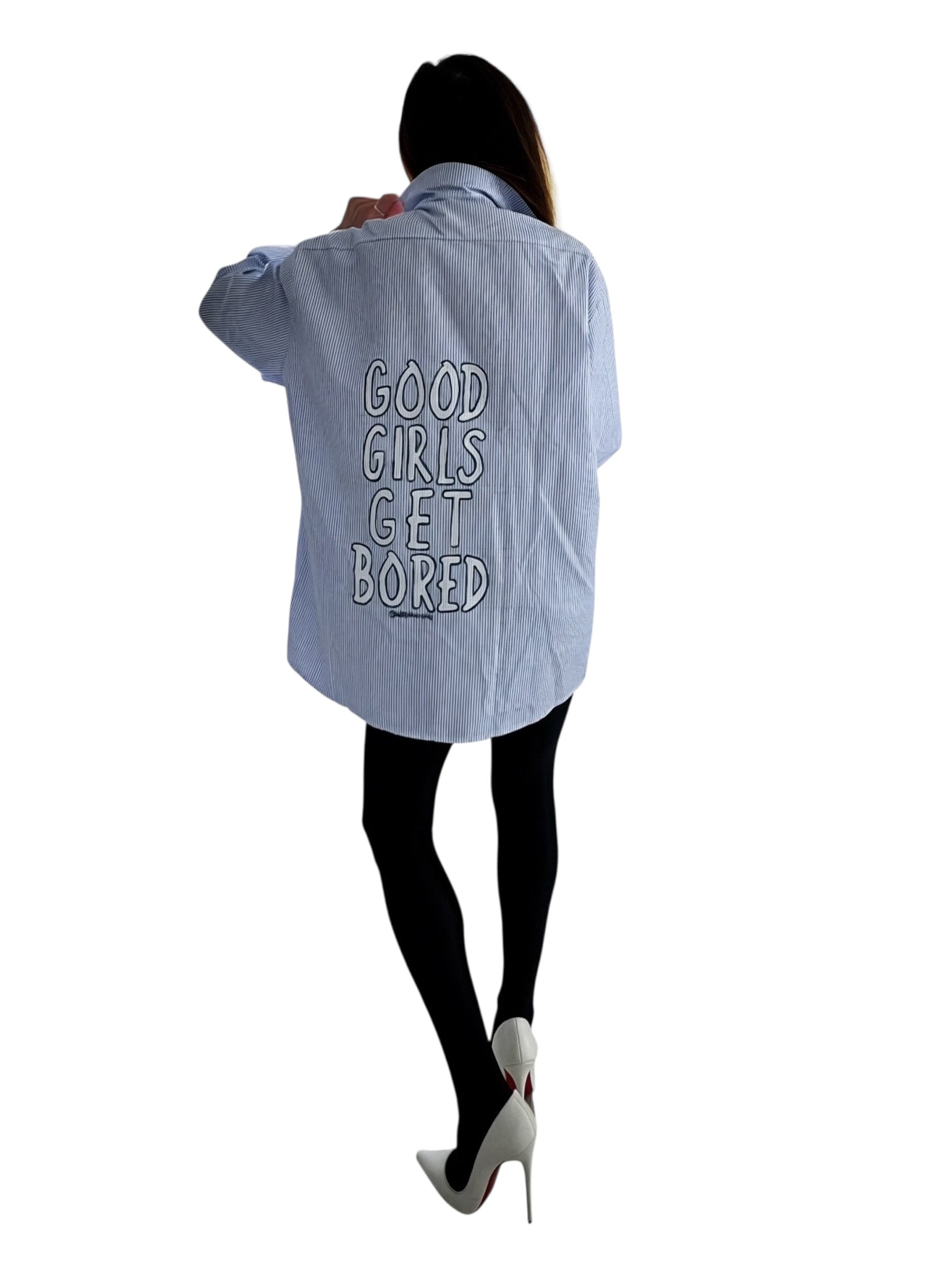 'Never Basic' Painted Shirt Dress