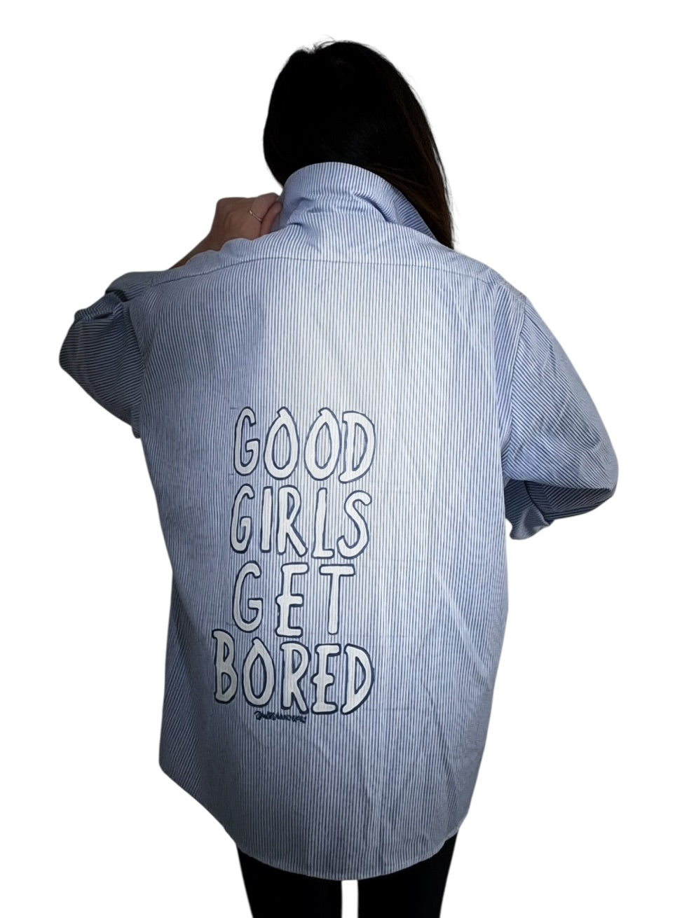 'Never Basic' Painted Shirt Dress