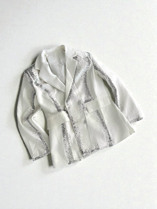 'Wine Not' Painted Blazer