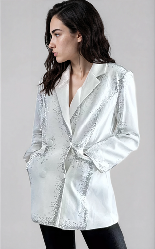 'Wine Not' Painted Blazer