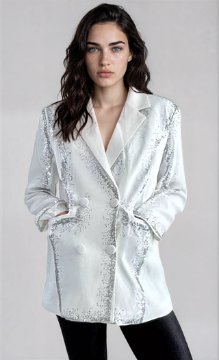 'Wine Not' Painted Blazer
