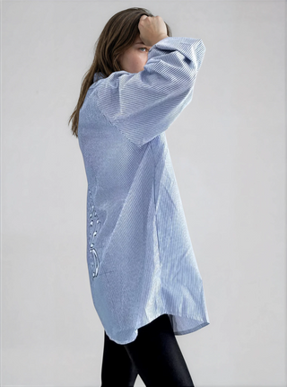 'Never Basic' Painted Shirt Dress