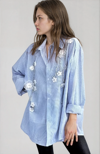 'Never Basic' Painted Shirt Dress