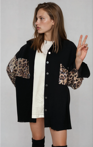 'Mama First' Painted Jacket