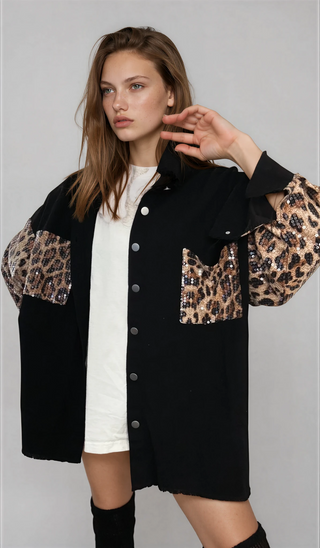 'Mama First' Painted Jacket