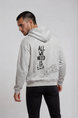 'All We Need Is Soccer' Painted Hoodie