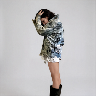 'GRAFFITI GIRL' DENIM JACKET