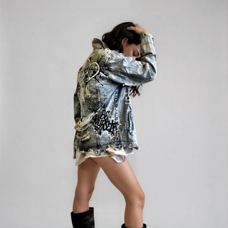 'GRAFFITI GIRL' DENIM JACKET