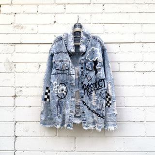 'GRAFFITI GIRL' DENIM JACKET