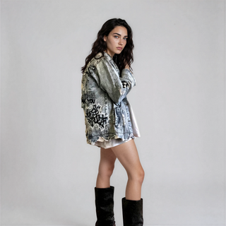'GRAFFITI GIRL' DENIM JACKET