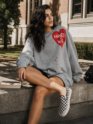 'Splatter Love' Hanes x W+G Crewneck