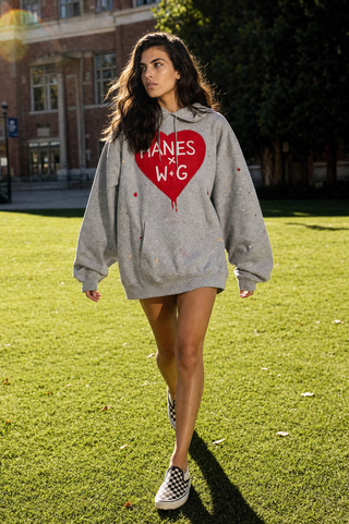 'Splatter Love' Hanes x W+G Hoodie