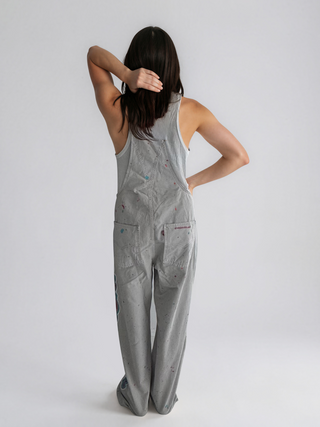 'Create Yourself' Painted Overalls