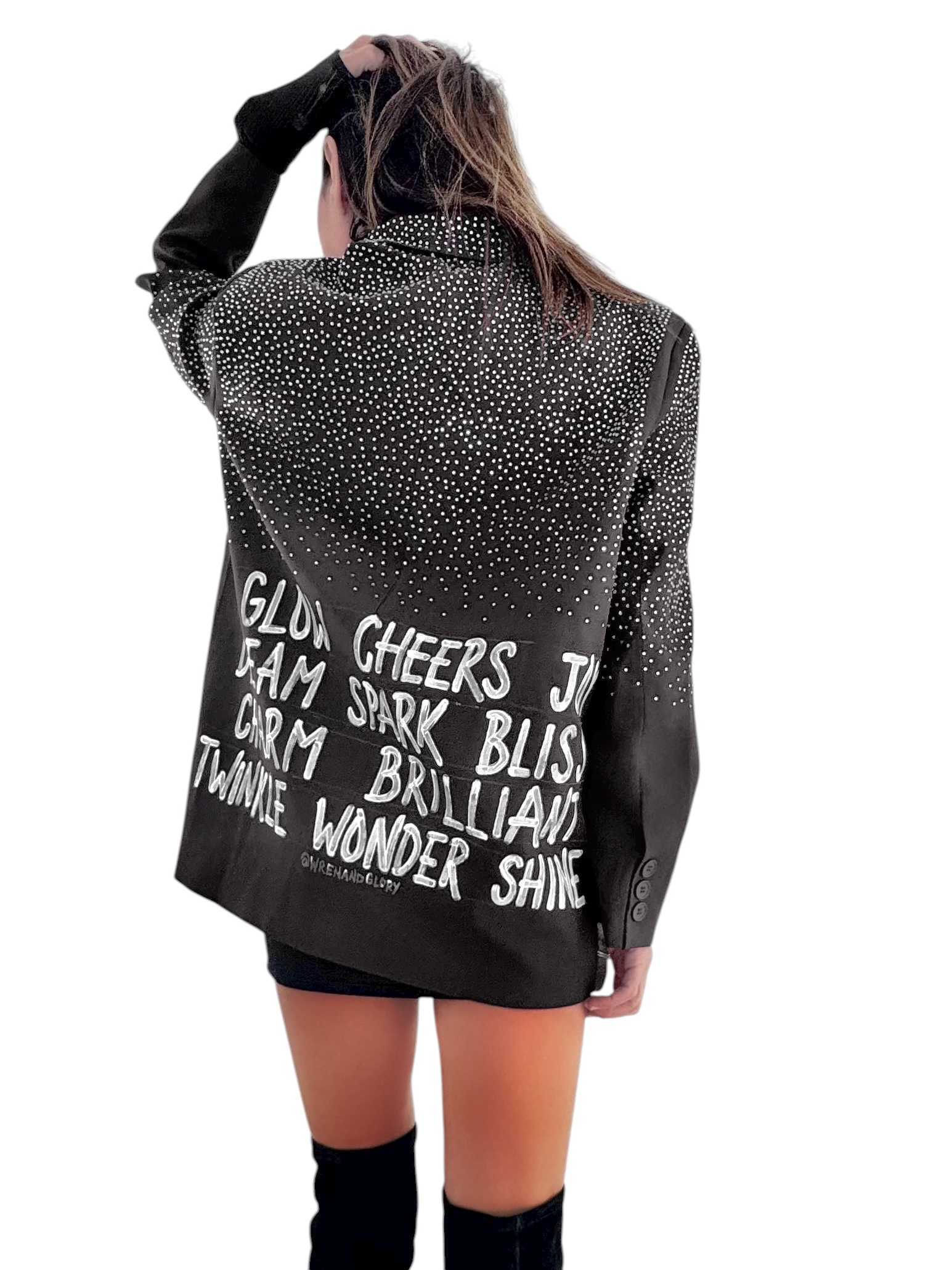 'Shine' Painted Blazer