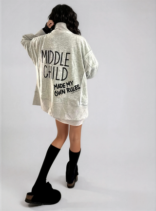 'The Middle' Painted Quarter Zip