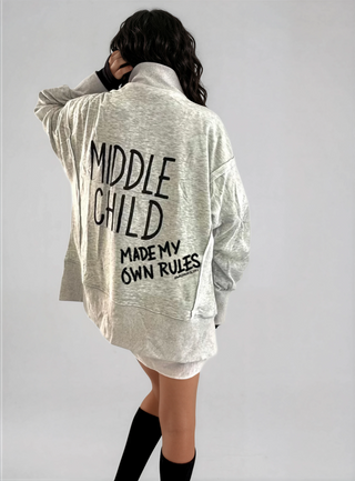 'The Middle' Painted Quarter Zip