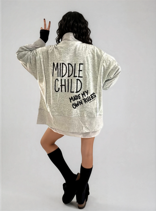 'The Middle' Painted Quarter Zip