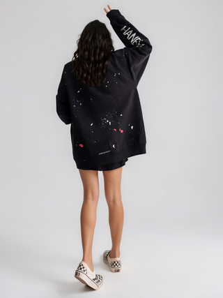 'Smiling Splatter' Hanes x W+G Crewneck