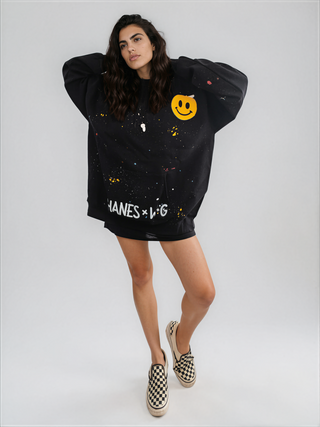 'Smiling Splatter' Hanes x W+G Hoodie