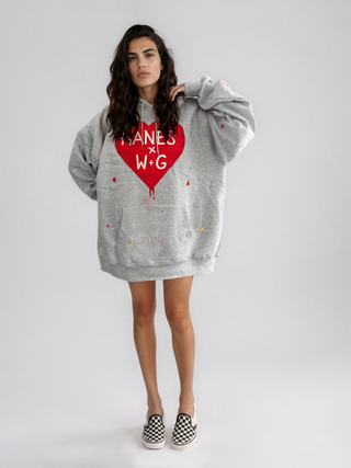 'Splatter Love' Hanes x W+G Hoodie