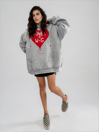 'Splatter Love' Hanes x W+G Hoodie