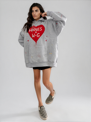 'Splatter Love' Hanes x W+G Hoodie