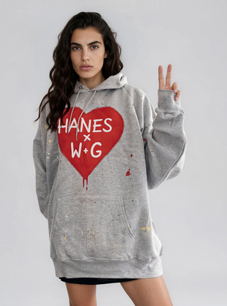'Splatter Love' Hanes x W+G Hoodie
