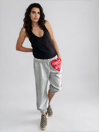 'Splattered Love' Hanes x W+G Sweatpants