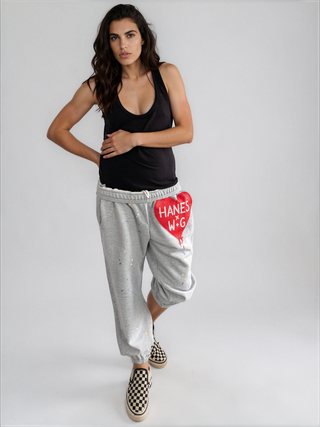 'Splattered Love' Hanes x W+G Sweatpants