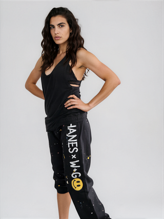 'Smiling Splatter' Hanes x W+G Sweatpants