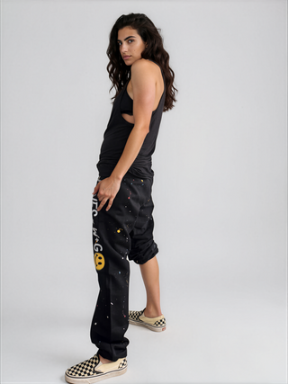 'Smiling Splatter' Hanes x W+G Sweatpants