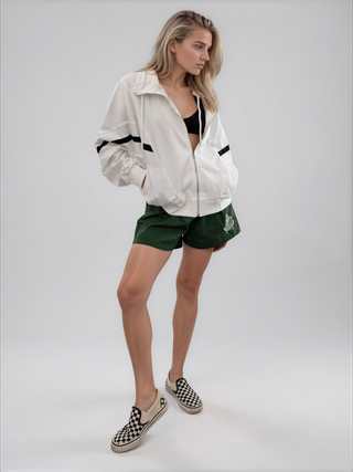 'Apres Golf' Painted Zip Up Sweater