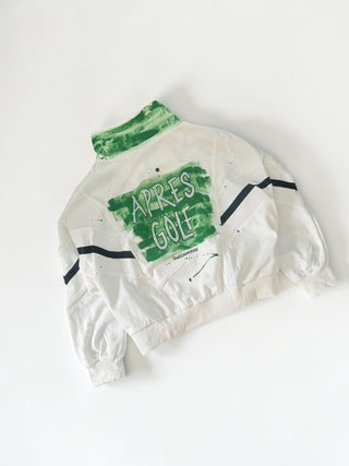 'Apres Golf' Painted Zip Up Sweater