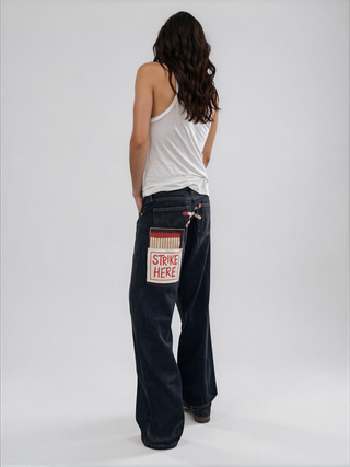 'Matchbox' Painted Levi's Jeans