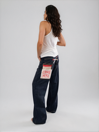 'Matchbox' Painted Levi's Jeans