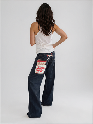 'Matchbox' Painted Levi's Jeans