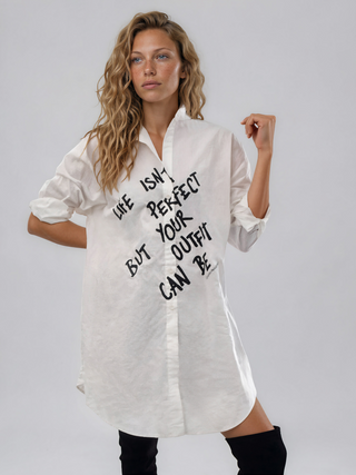 'The Perfect Outfit' Painted Shirt Dress