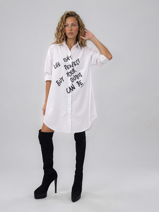 'The Perfect Outfit' Painted Shirt Dress