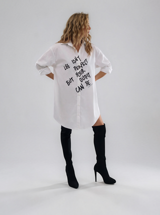 'The Perfect Outfit' Painted Shirt Dress