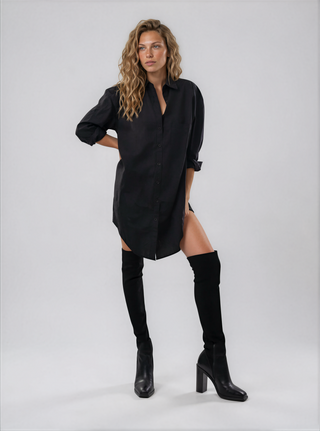 'Queen' Painted Shirt Dress