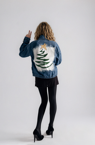 'Star Of The Season' Painted Denim Pullover