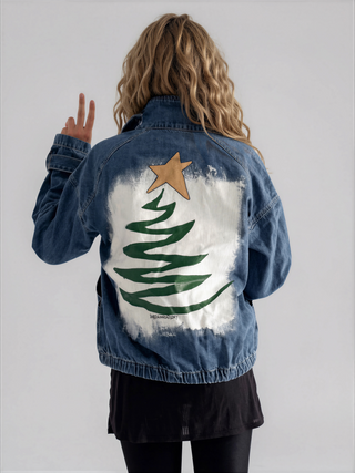 'Star Of The Season' Painted Denim Pullover